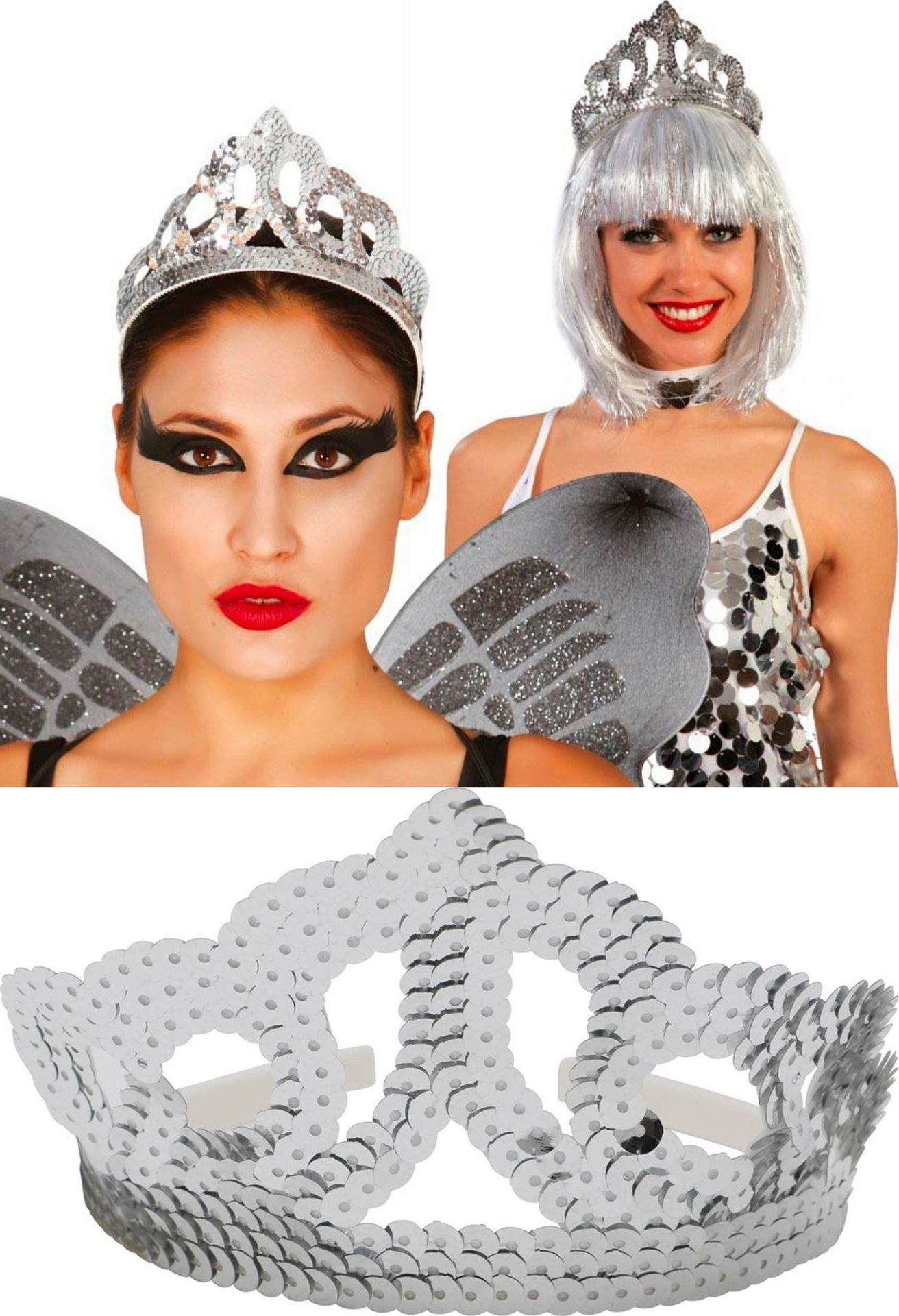 Zilver Pailletten Kroon