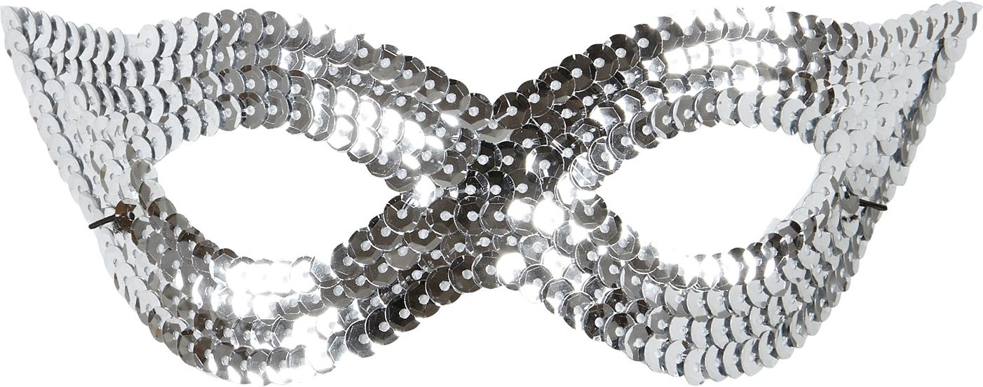 Zilver Pailletten Oogmasker