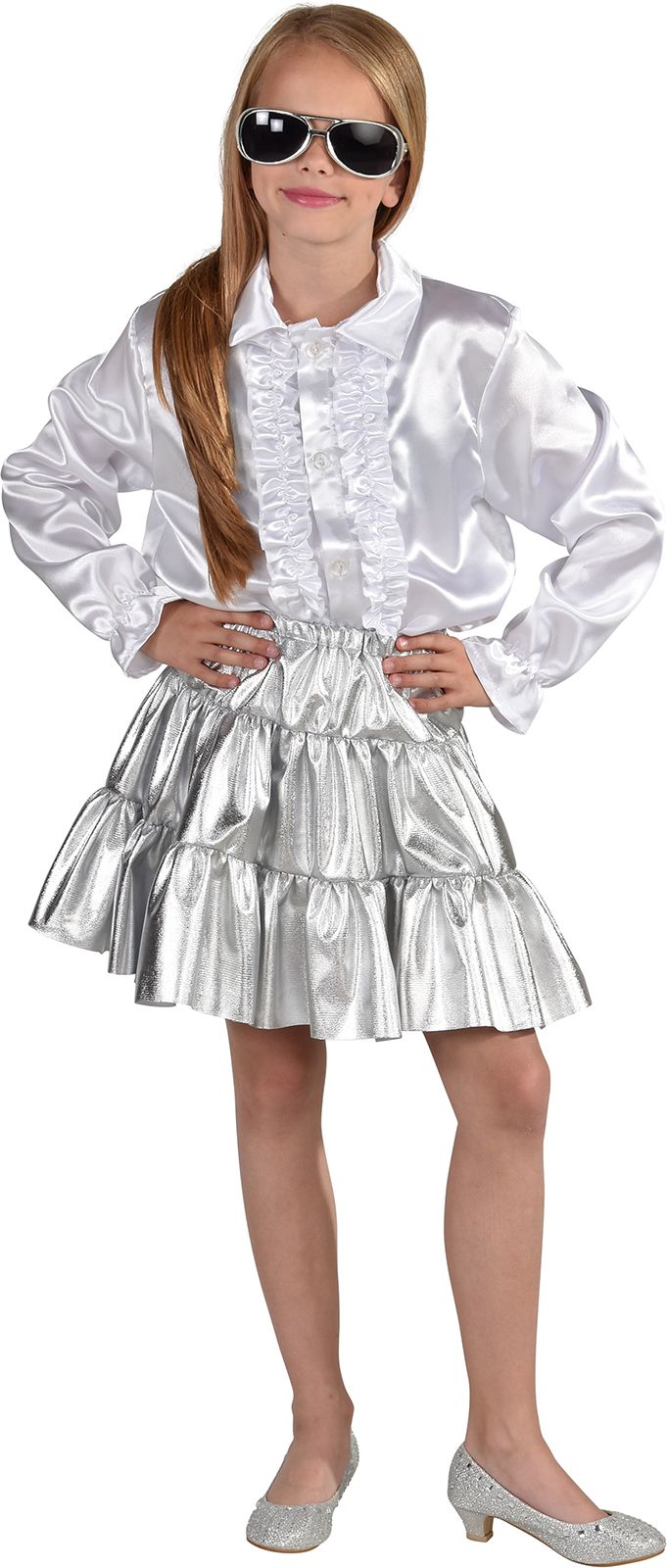 Zilver Petticoat Rokje Meisje