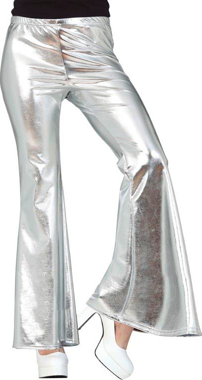 Zilveren 70's Broek Dames