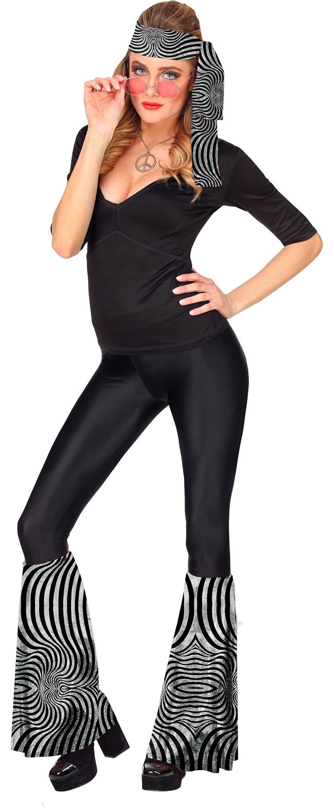 Zilveren Disco Accessoire Setje