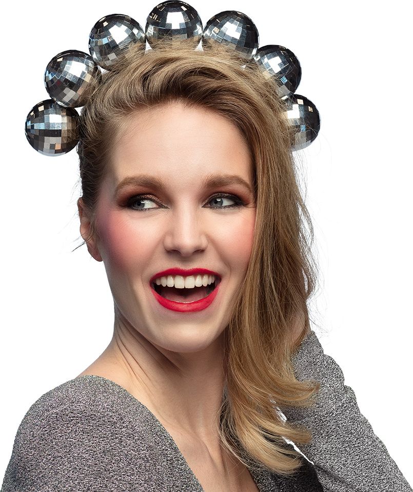 Zilveren Disco Diadeem Tiara