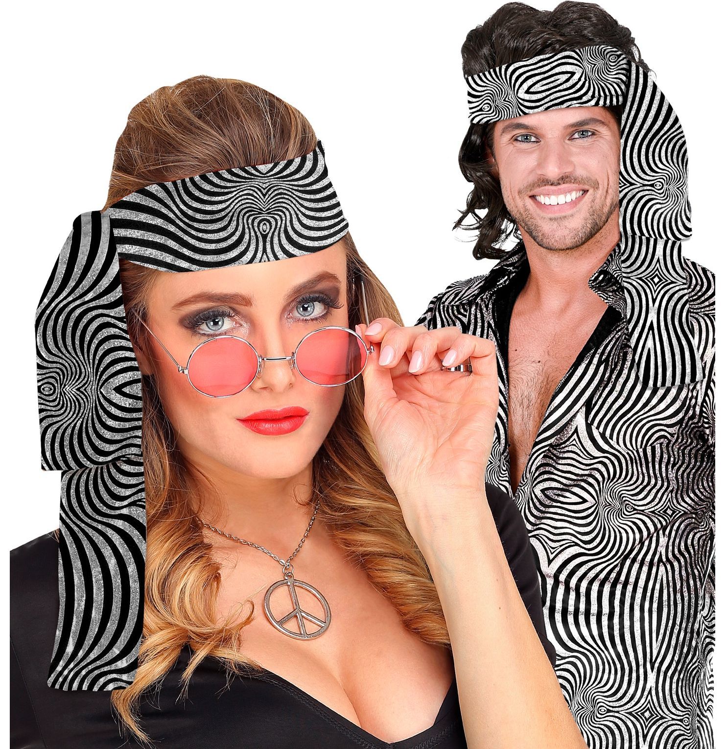 Zilveren Disco Hoofdband