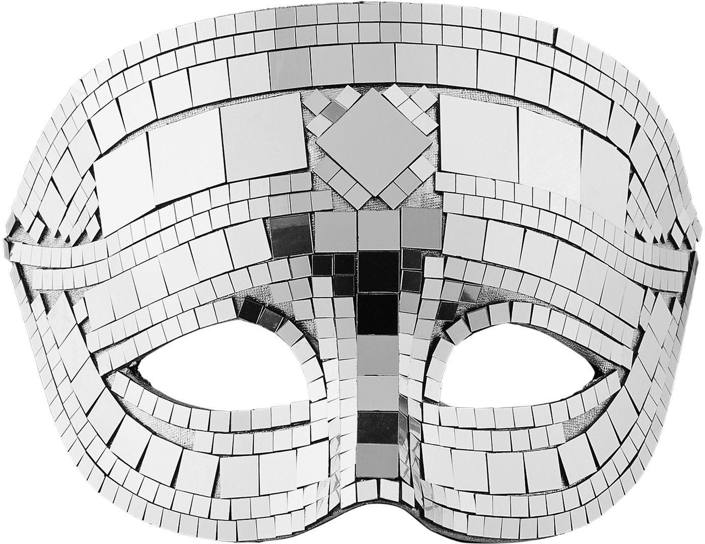 Zilveren Disco Masker