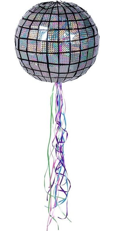 Zilveren Discobal Trekpiñata