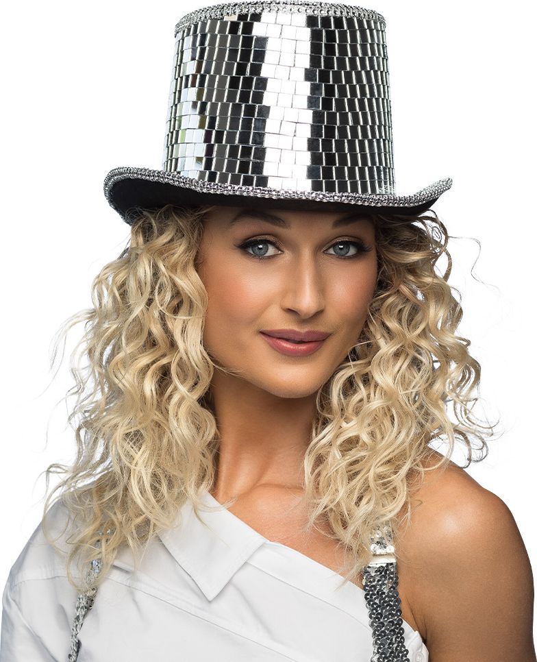 Zilveren Discobalhoed