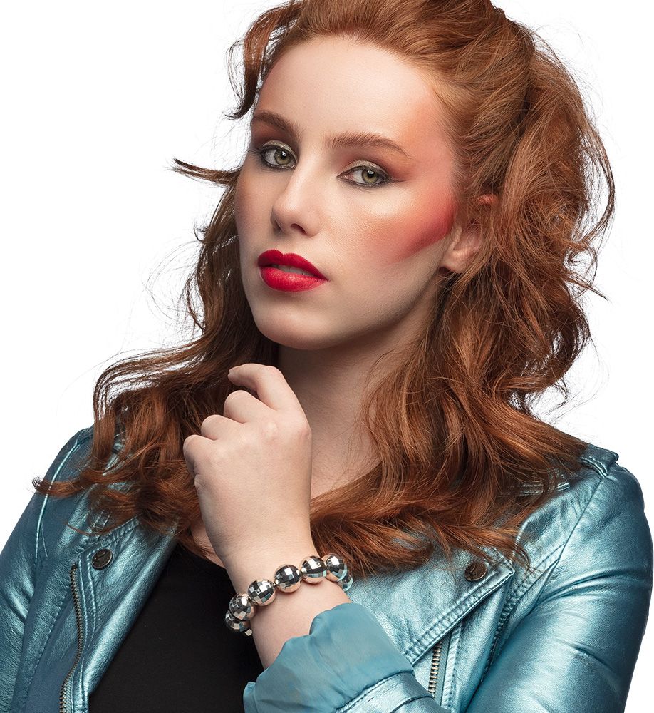 Zilveren Discoballen Armband