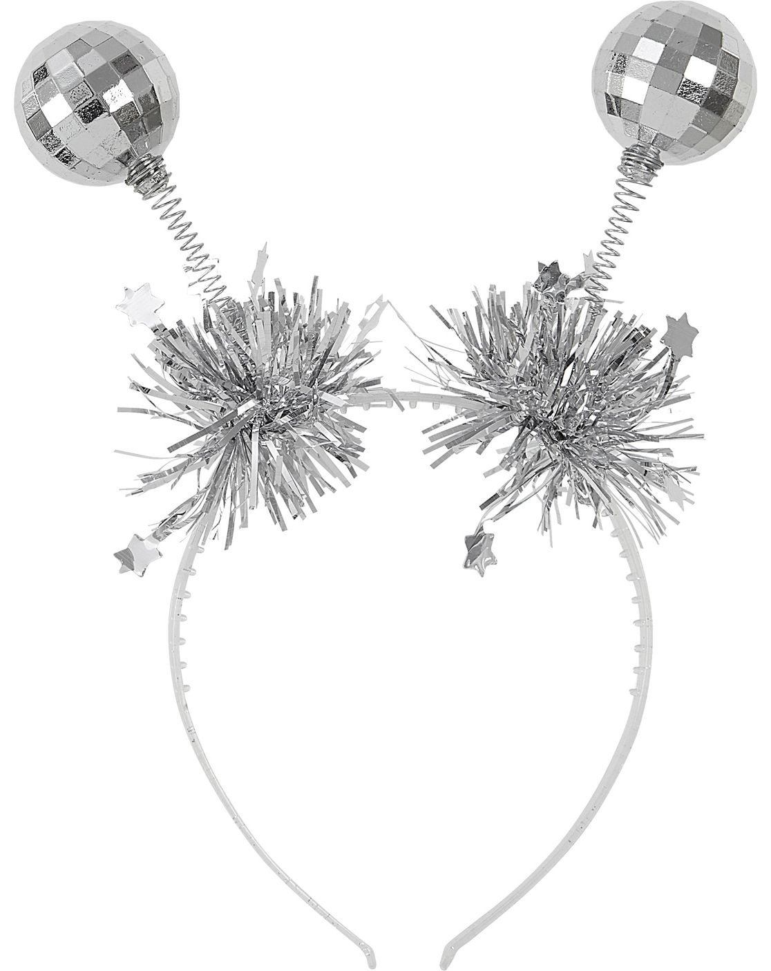 Zilveren Discoballen Haarband