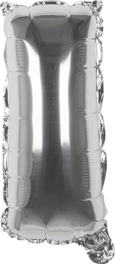 Zilveren Folieballon Letter I