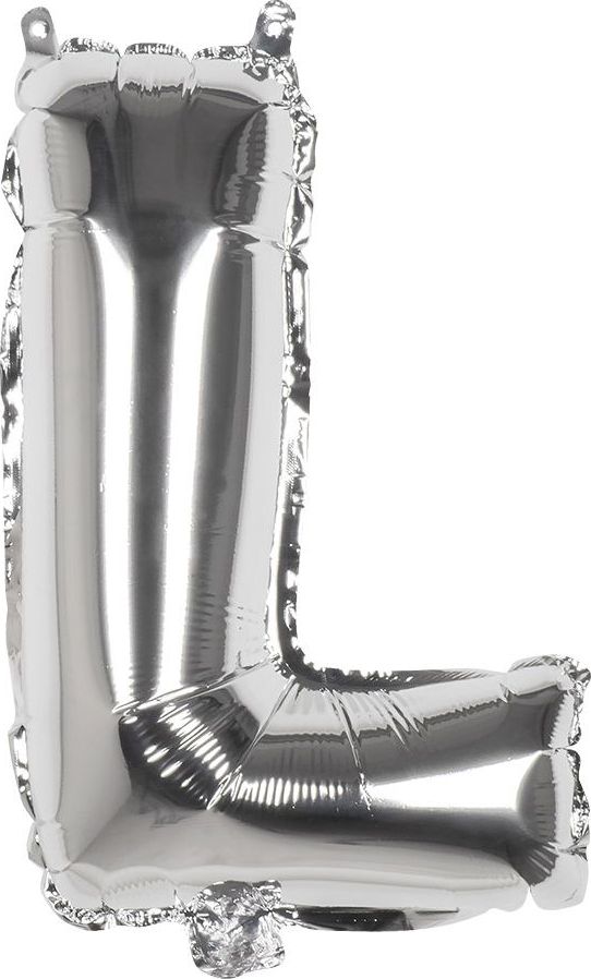 Zilveren Folieballon Letter L
