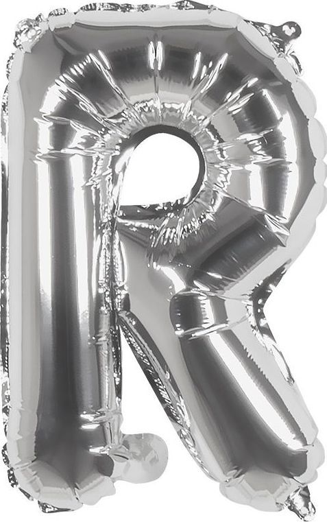 Zilveren Folieballon Letter R