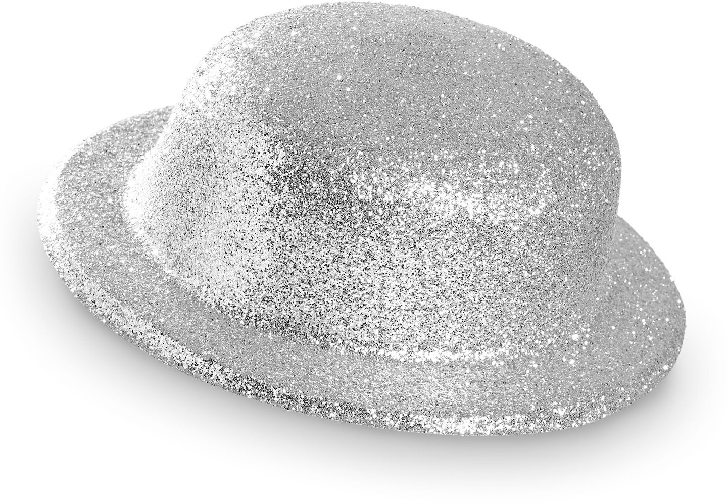 Zilveren Glitter Bolhoed