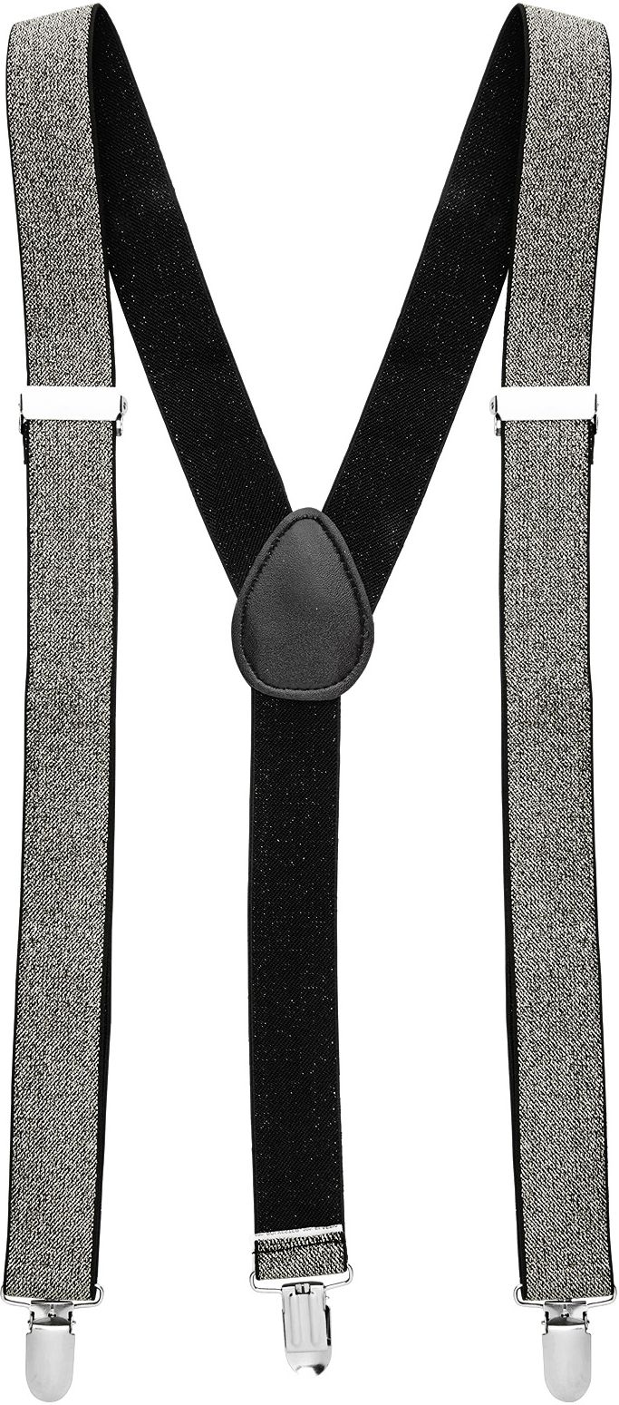 Zilveren Glitter Bretels