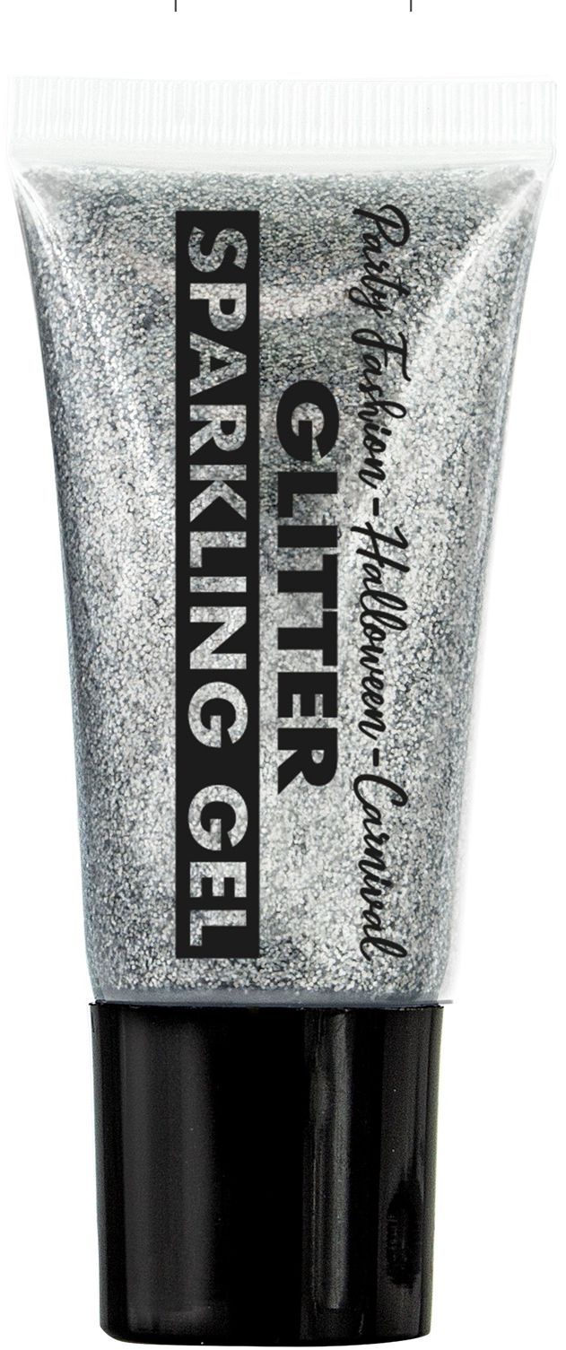 Zilveren Glitter Schmink In Tube