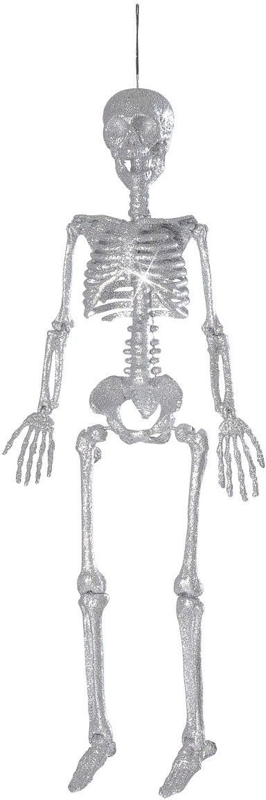 Zilveren Glitter Skelet
