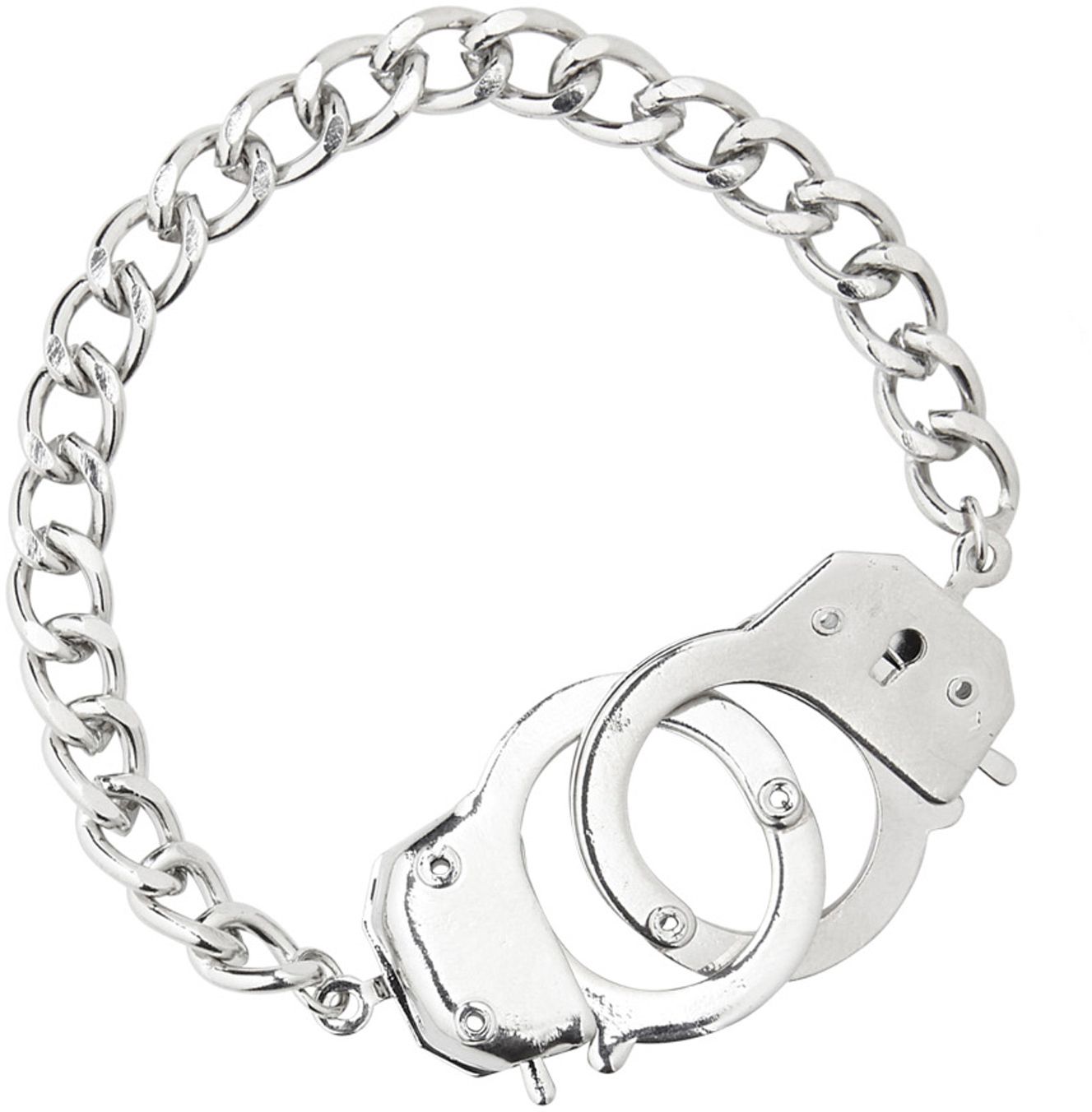Zilveren Handboeien Armband