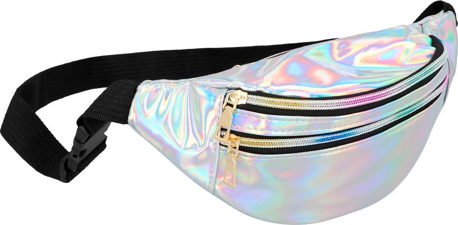 Zilveren Holo Party Heuptasje