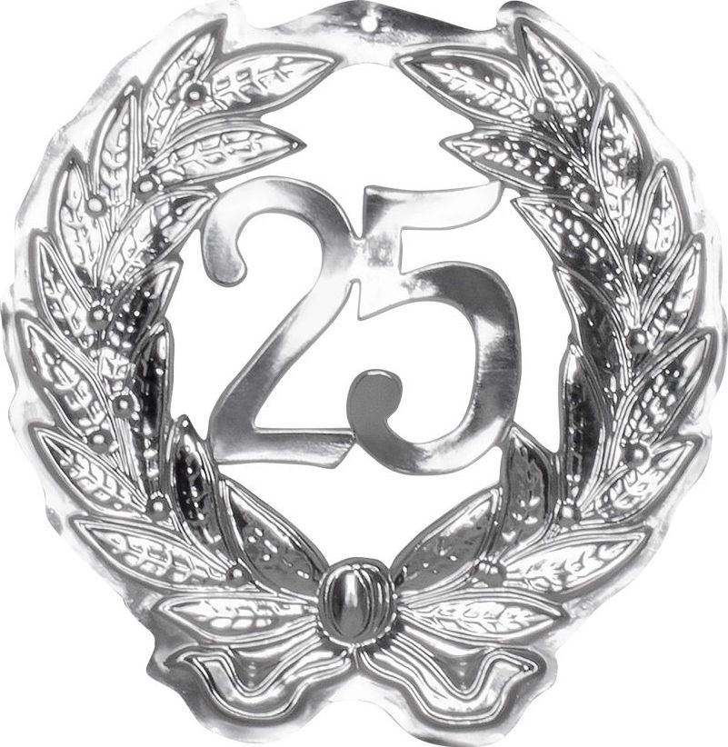 Zilveren Huwelijk 25 Jaar Wand Decoratie