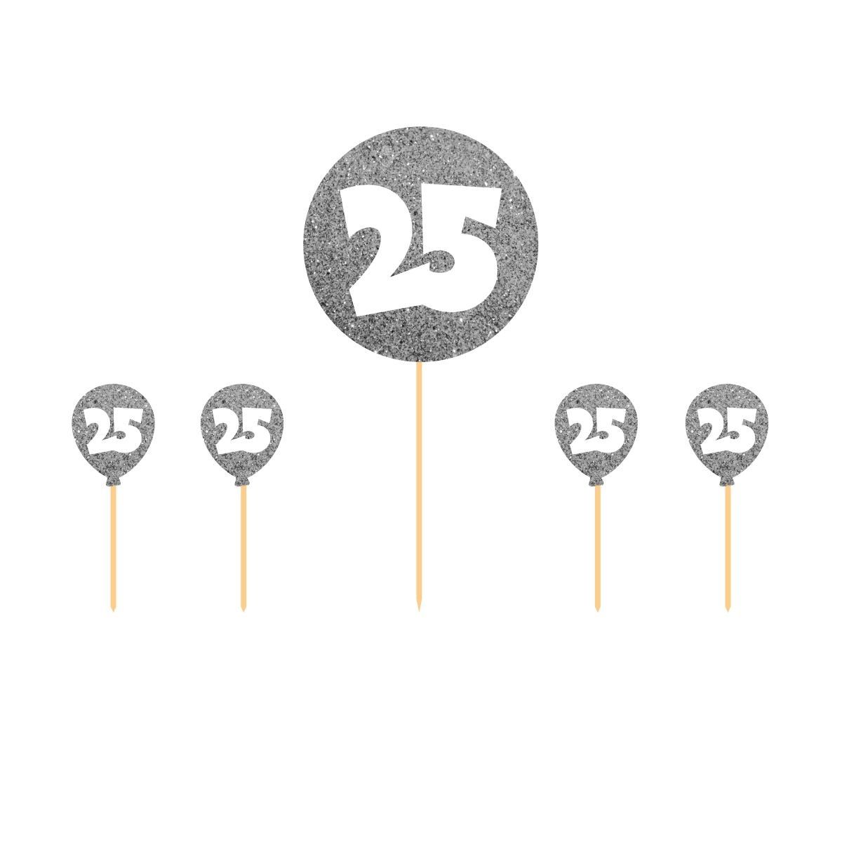 Zilveren Jubileum Taart Versiering