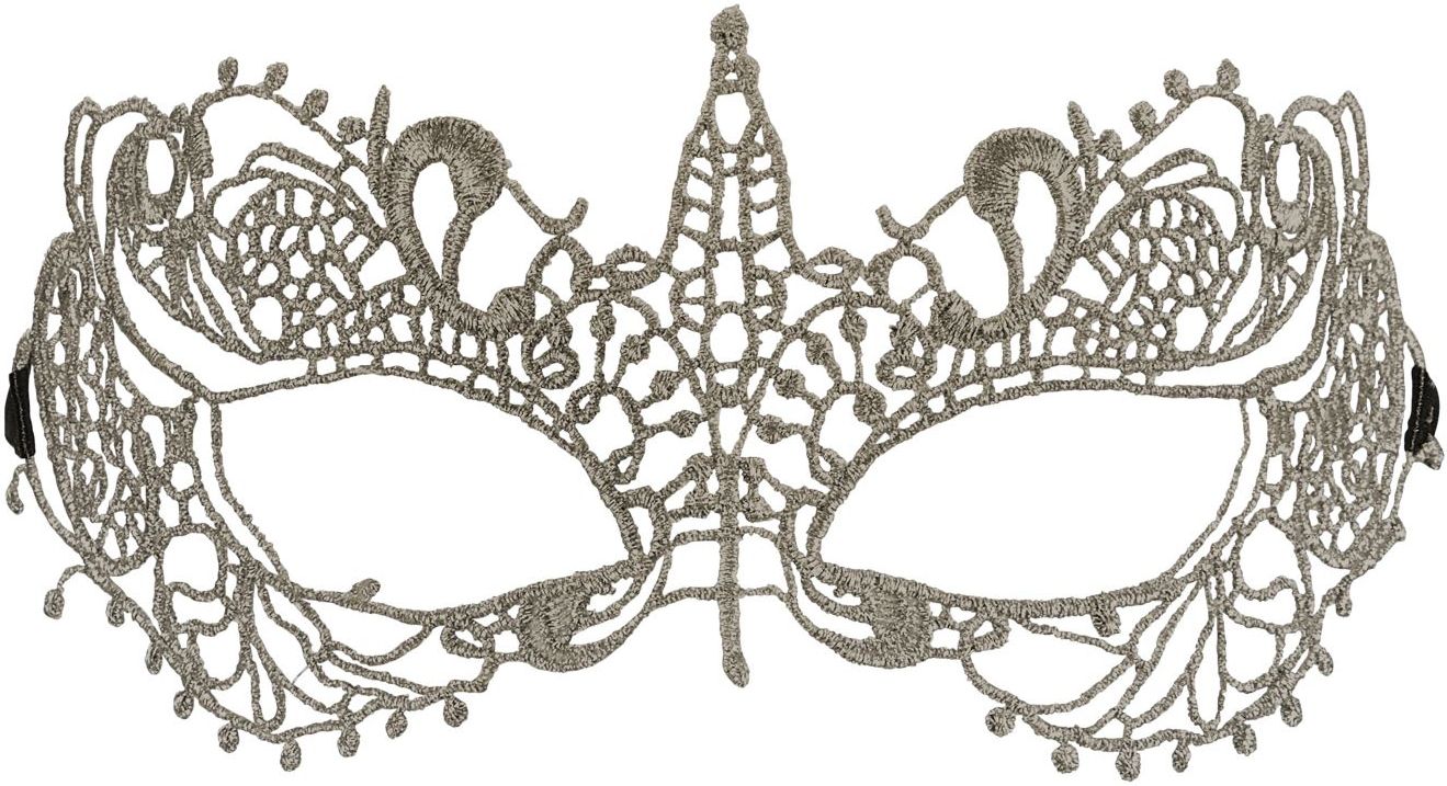 Zilveren Kanten Oogmasker