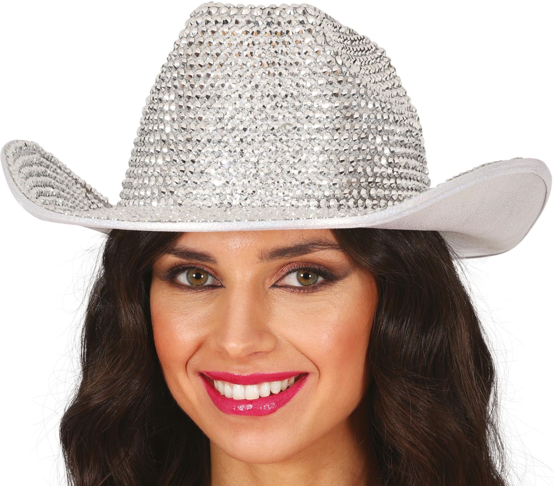 Zilveren Kristallen Cowboyhoed Vrijgezellenfeest