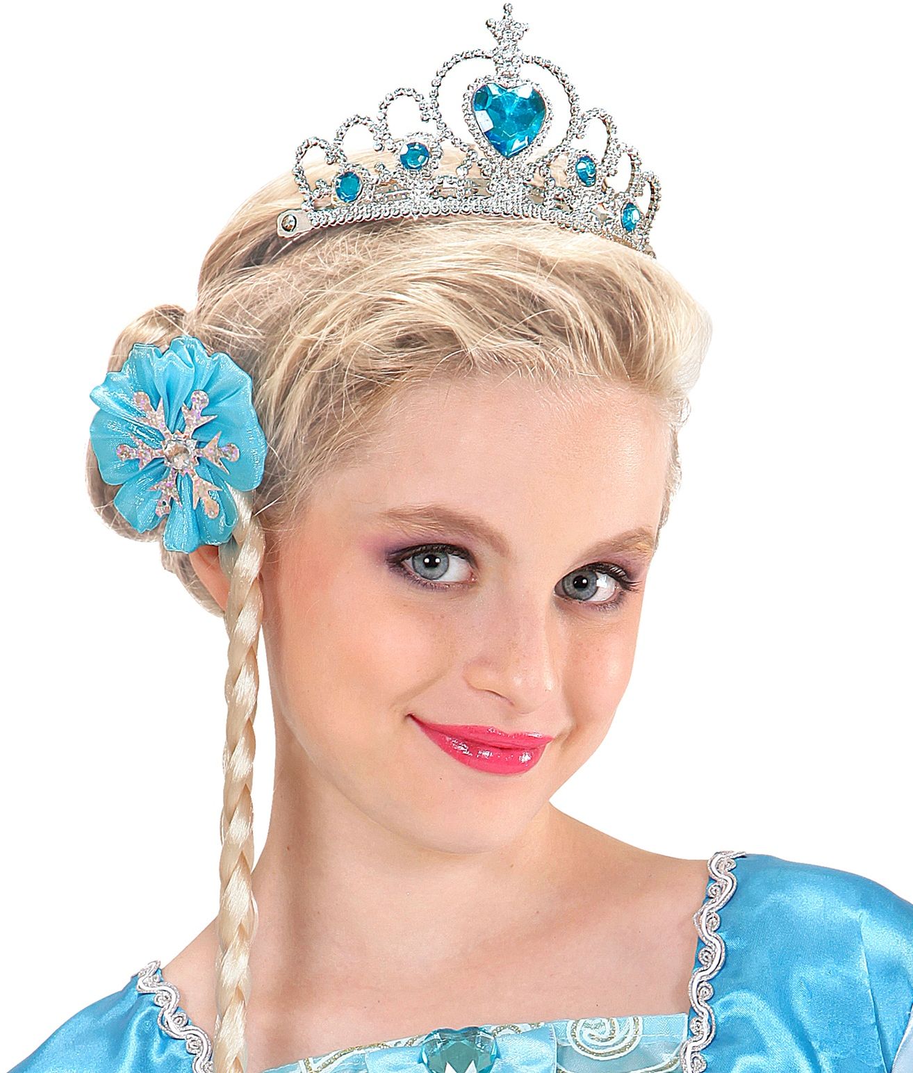 Zilveren Kroontje met Roze Stenen