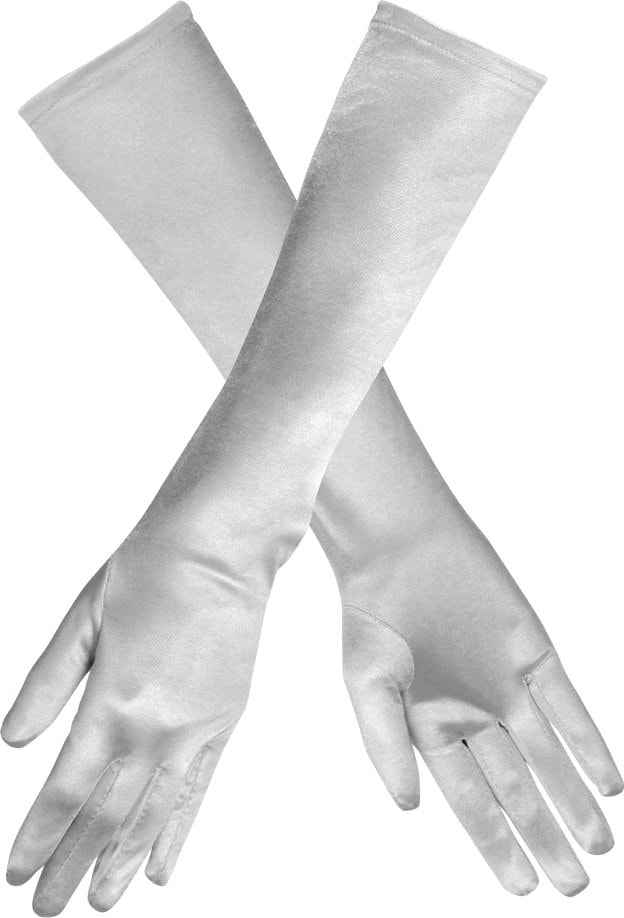 Zilveren Lange Handschoenen Monte Carlo Dames