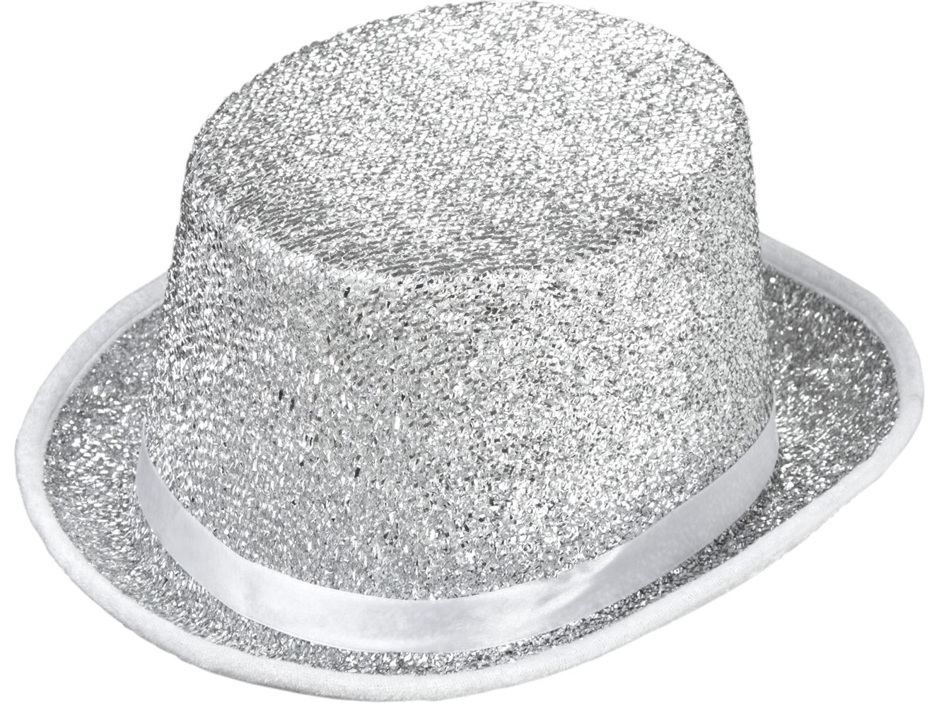 Zilveren Lurex Glitter Hoed