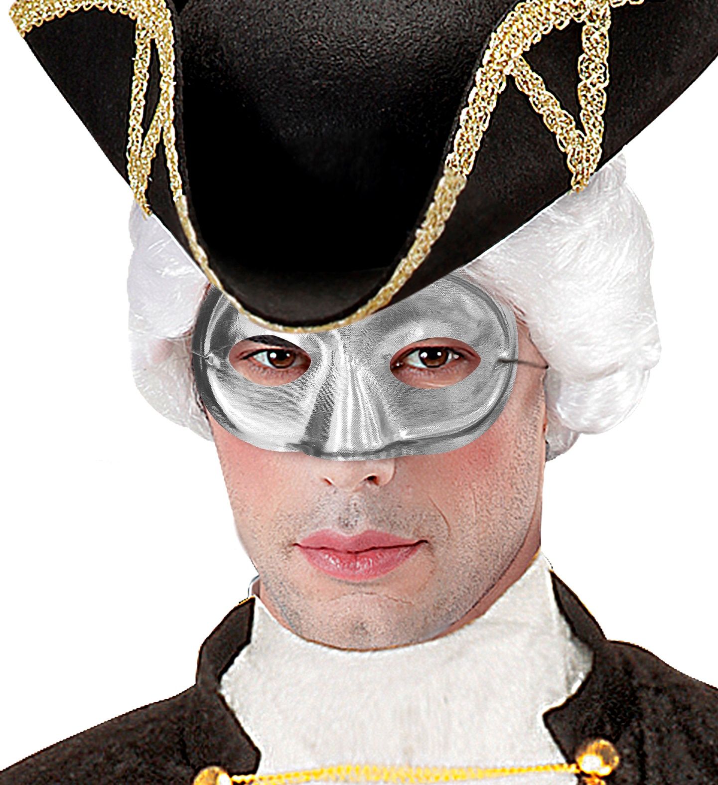 Zilveren Maskerade Masker