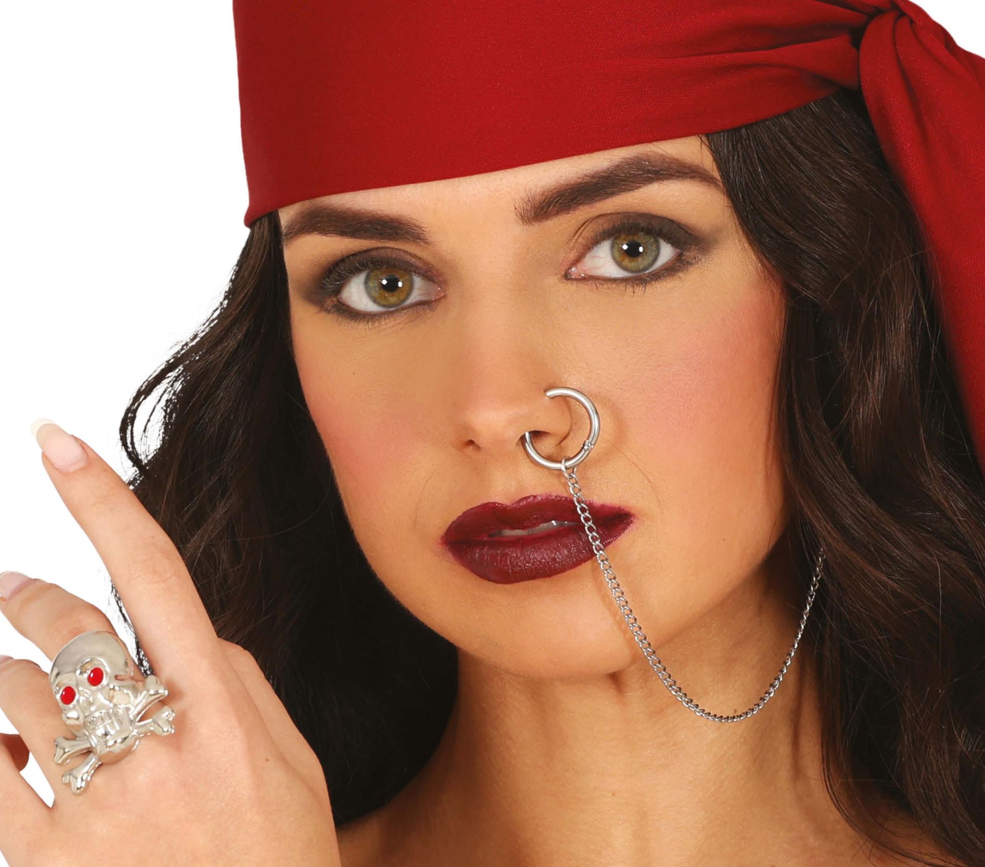 Zilveren Nep Neuspiercing met Ring Zilver