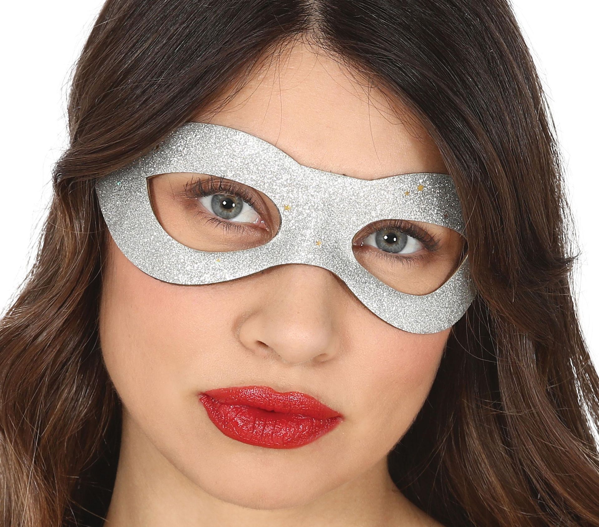 Zilveren Oogmasker Glitters