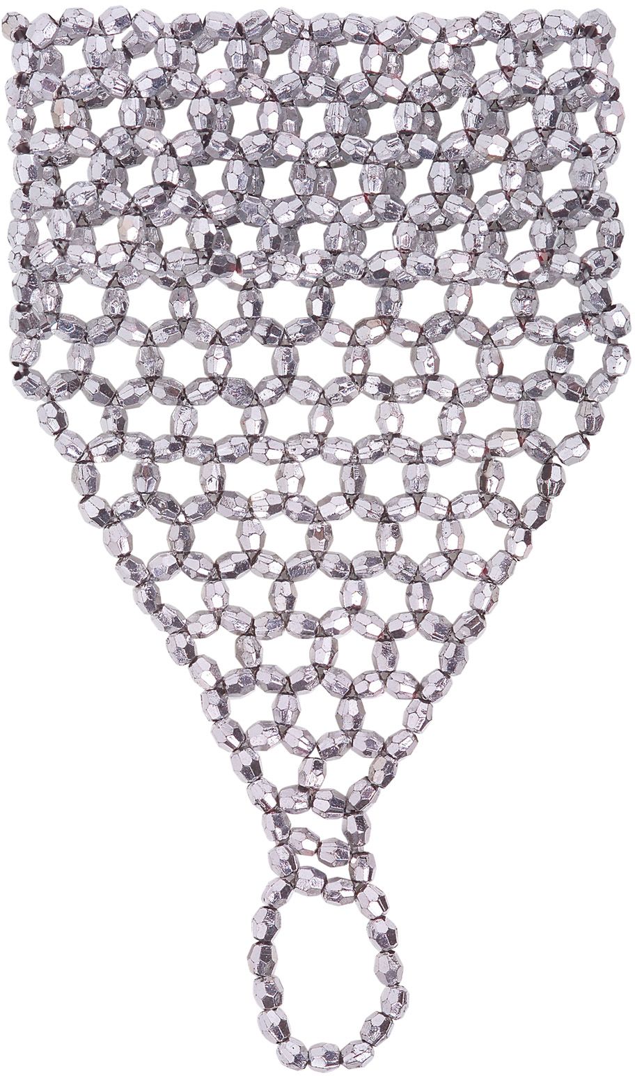 Zilveren Pareltjes Vingerhandschoen