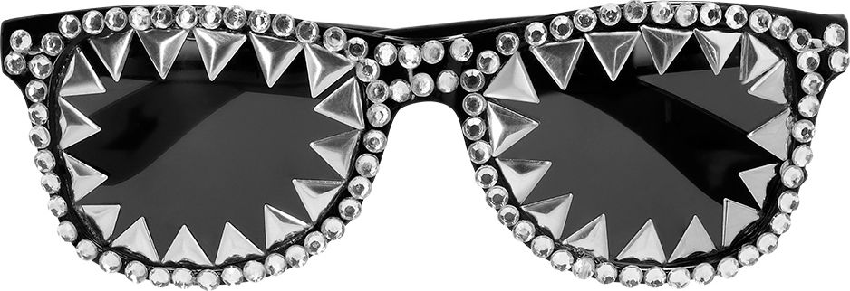 Zilveren Partybril Bad Glam