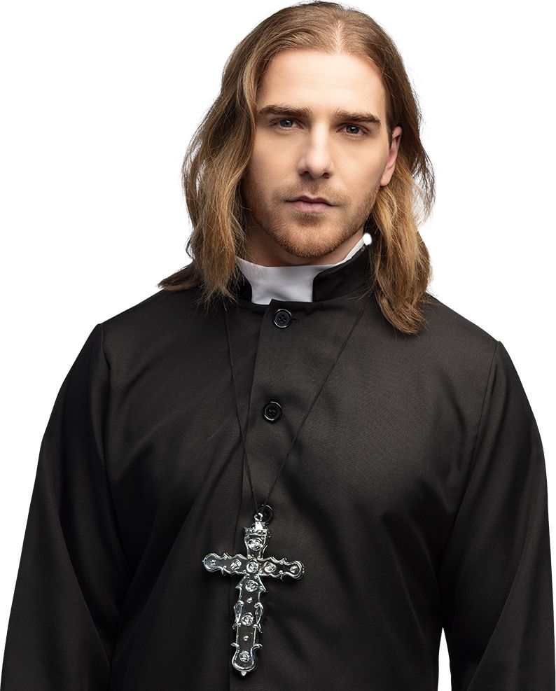 Zilveren Priesterkruis Ketting