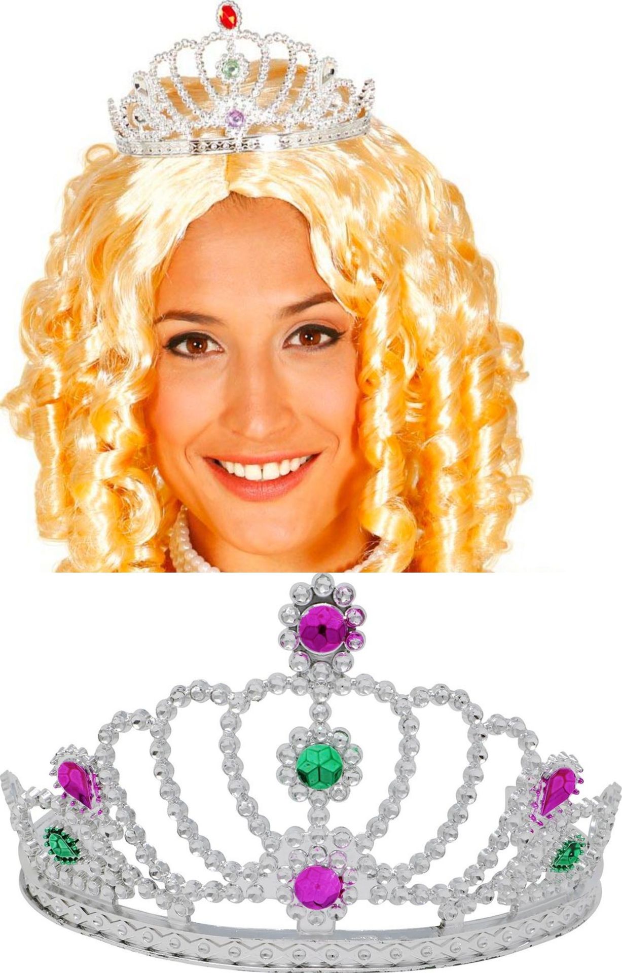 Zilveren Prinsessenkroon met Steentjes