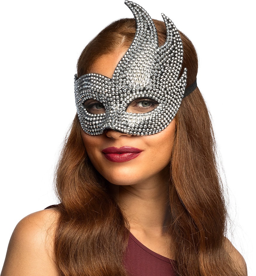 Zilveren Rijnsteen Oogmasker