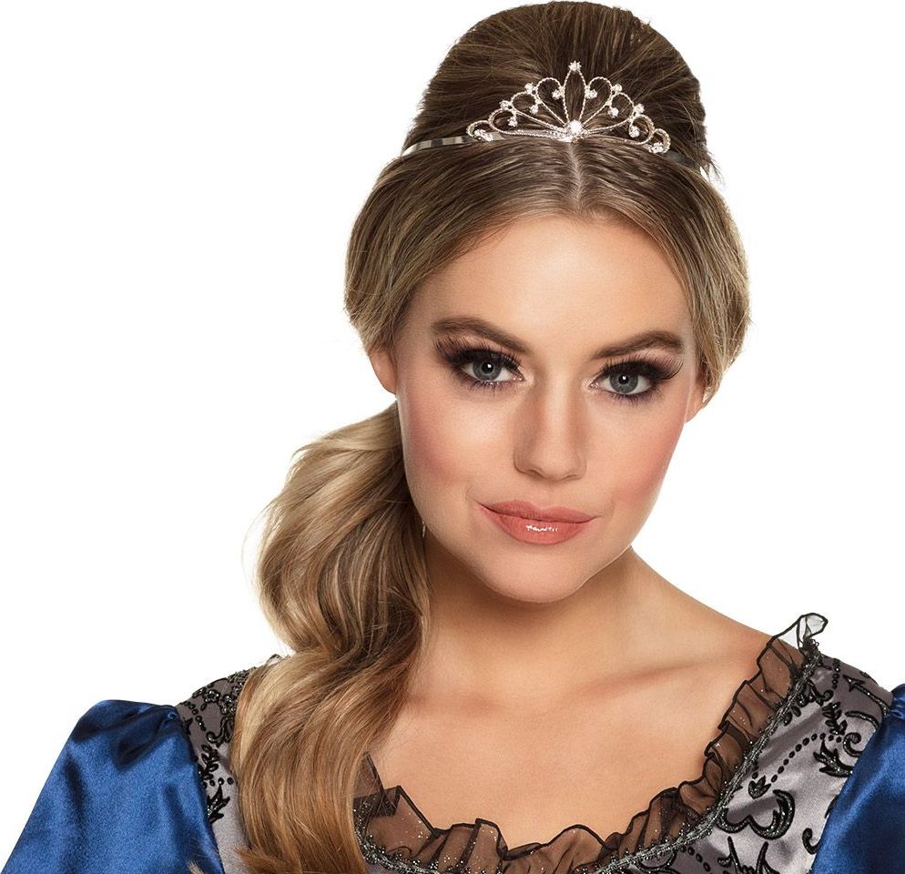 Zilveren Royal Queen Glitter Tiara