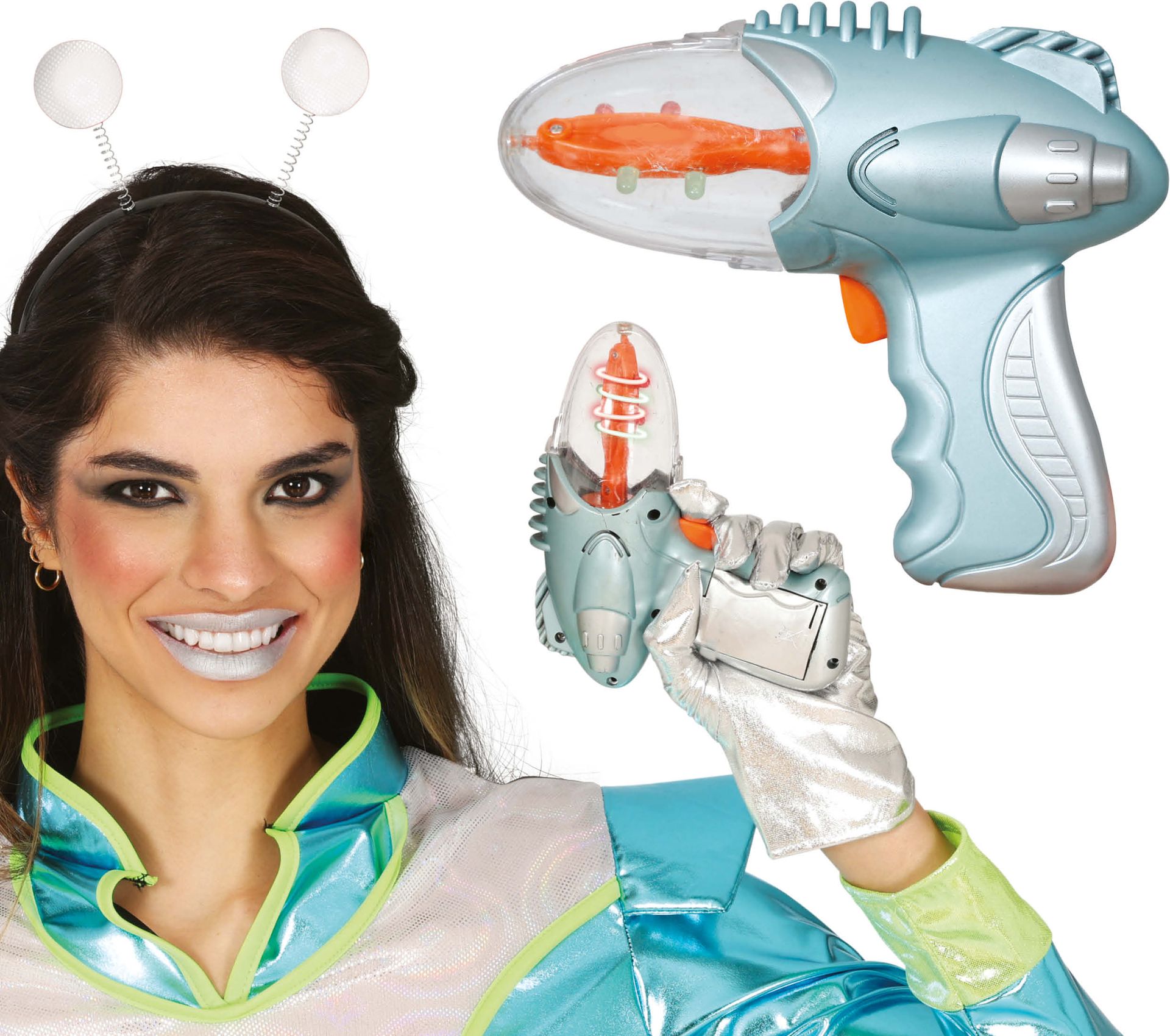 Zilveren Ruimtepistool Space