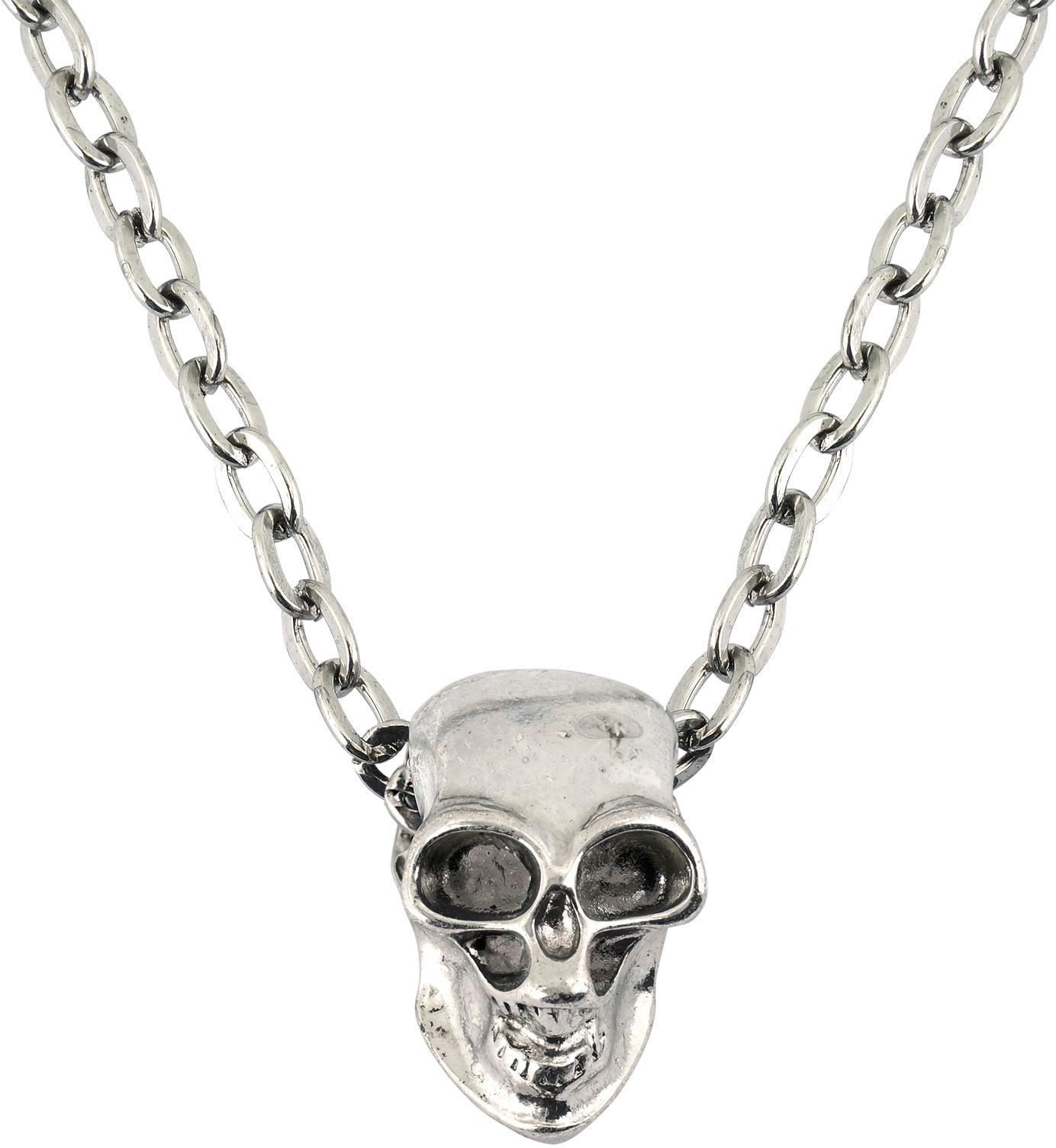 Zilveren Schedel Ketting