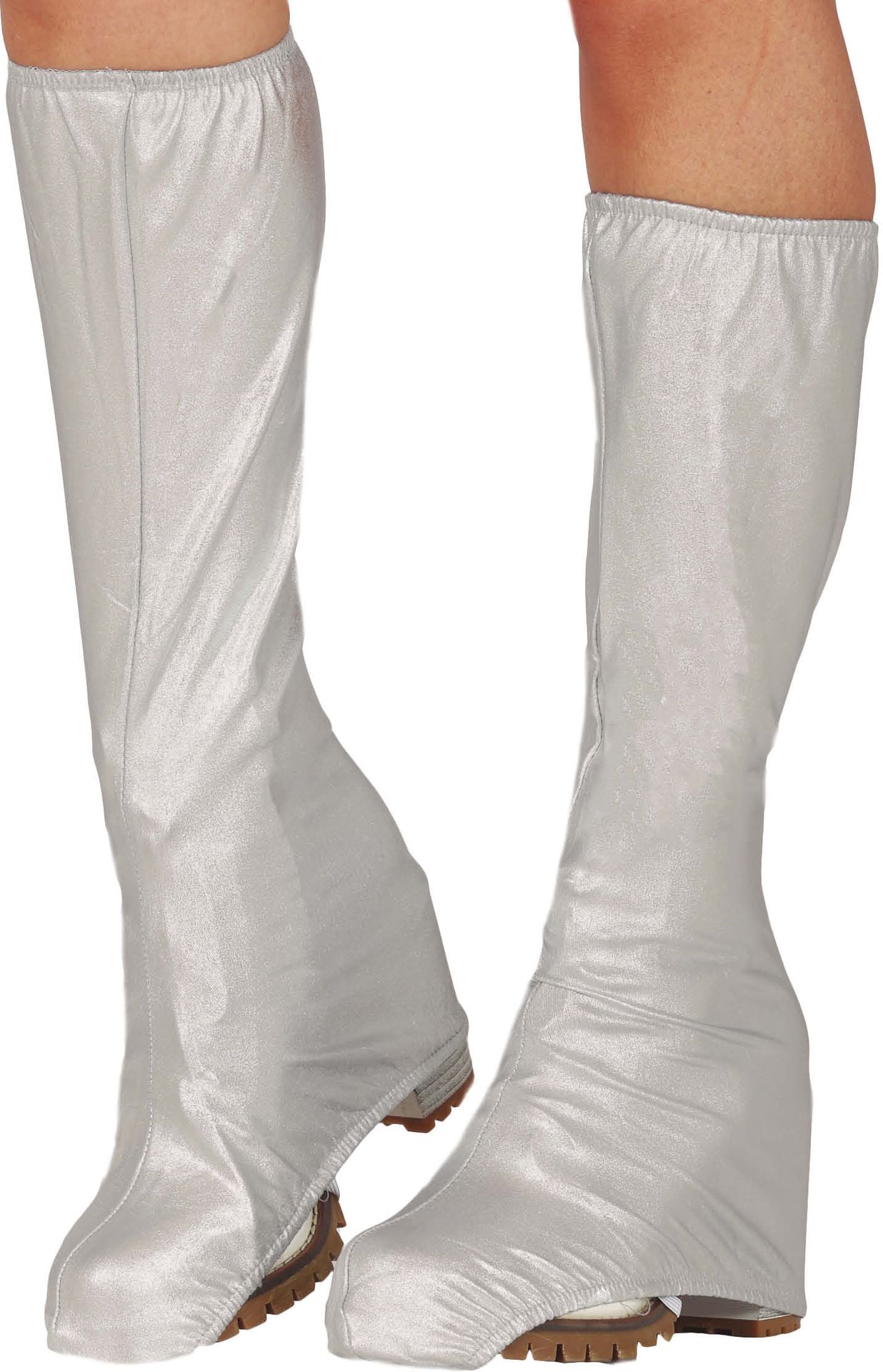 Zilveren Schoenhoezen 70's Rock 45cm