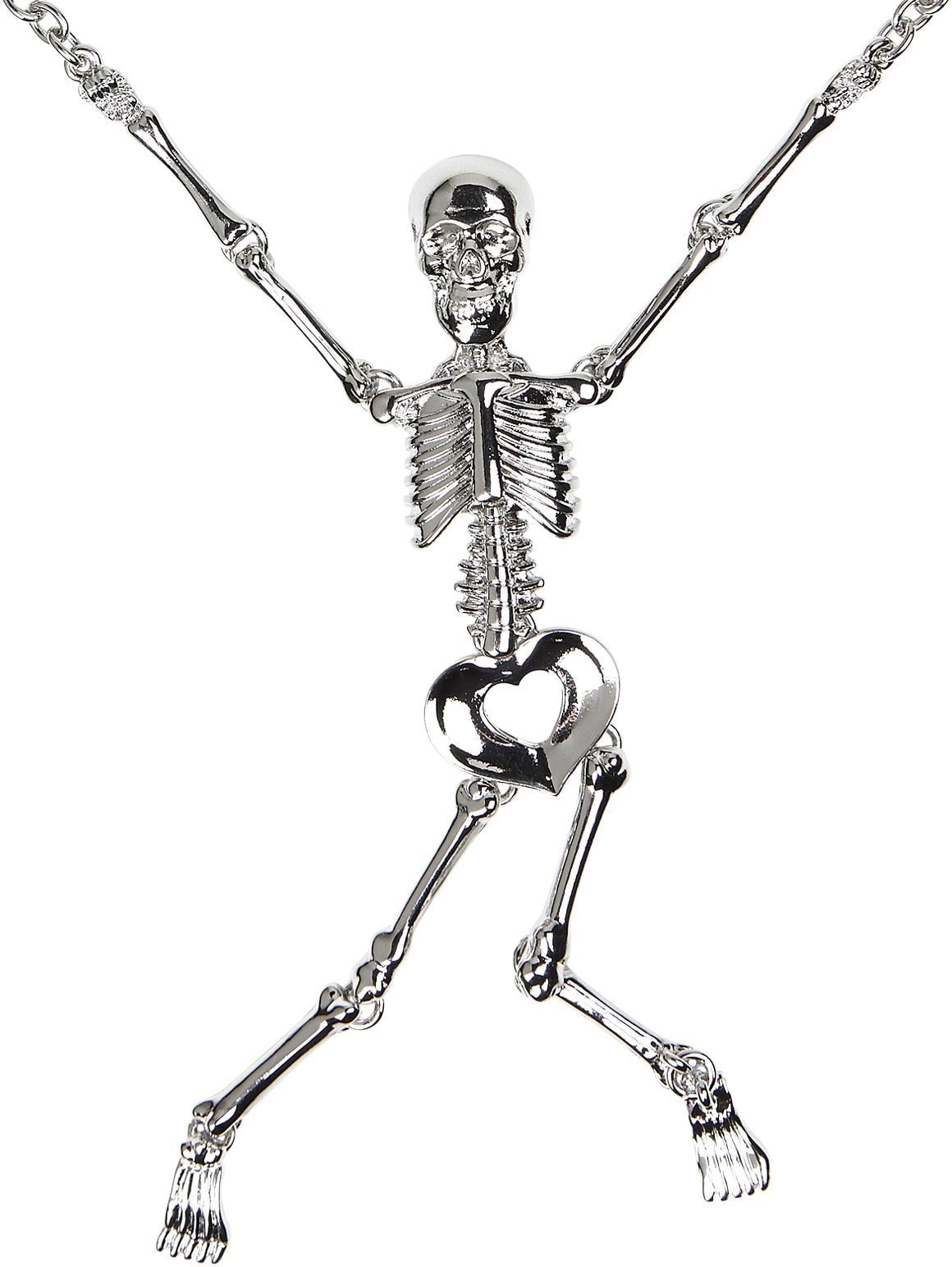 Zilveren Skelet Ketting