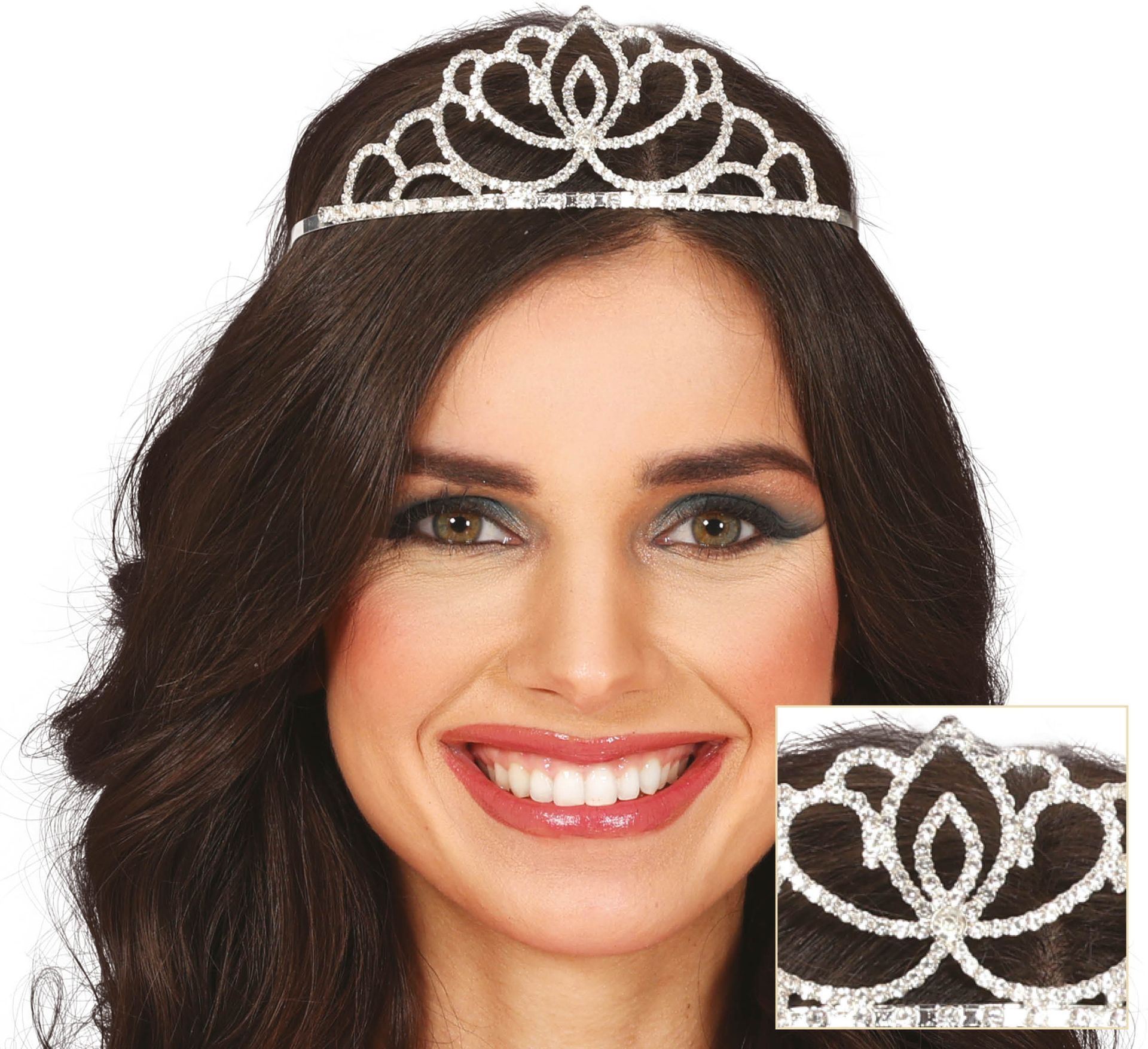 Zilveren Tiara Bruid Dames