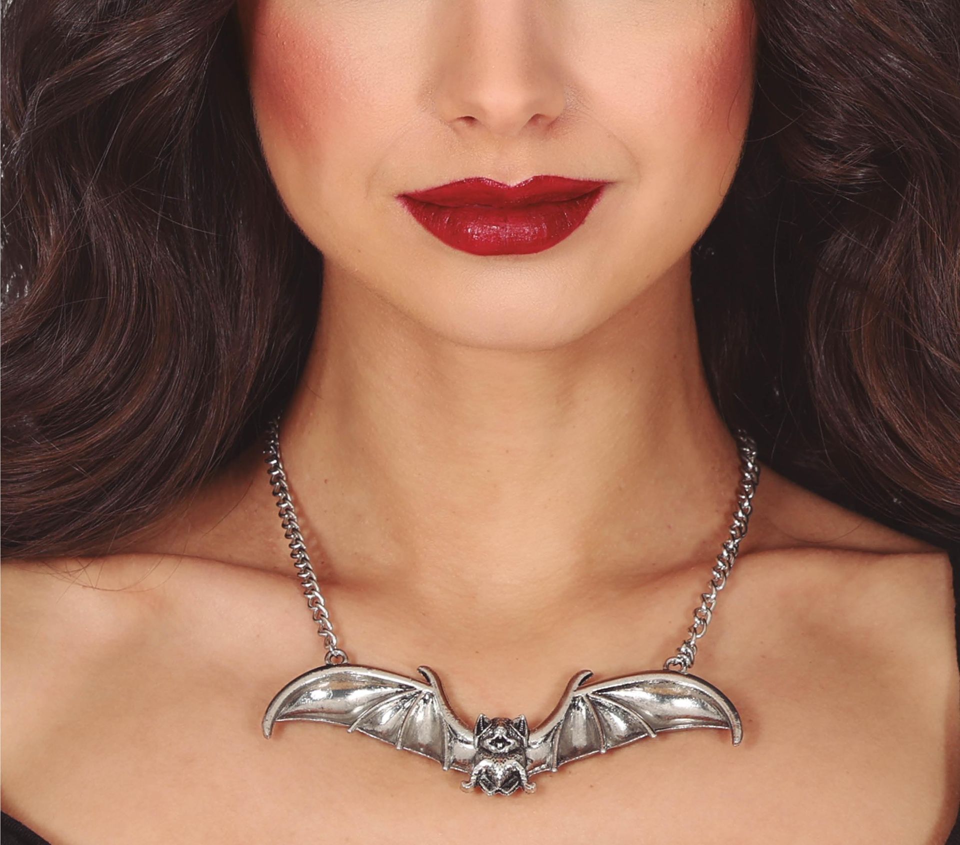 Zilveren Vleermuis Ketting Halloween