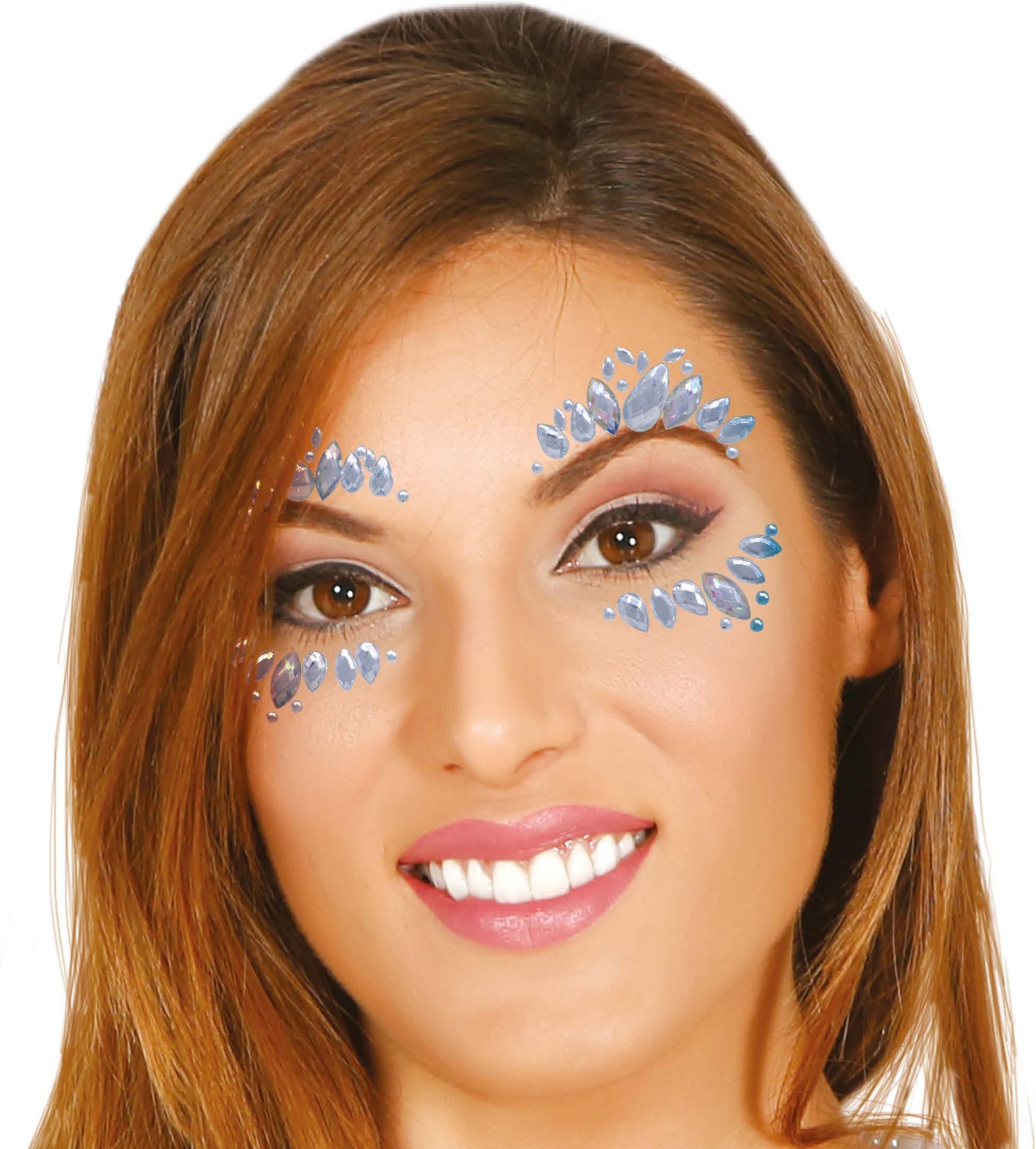 Zilverkleurige Plakbare Gezichtssieraden