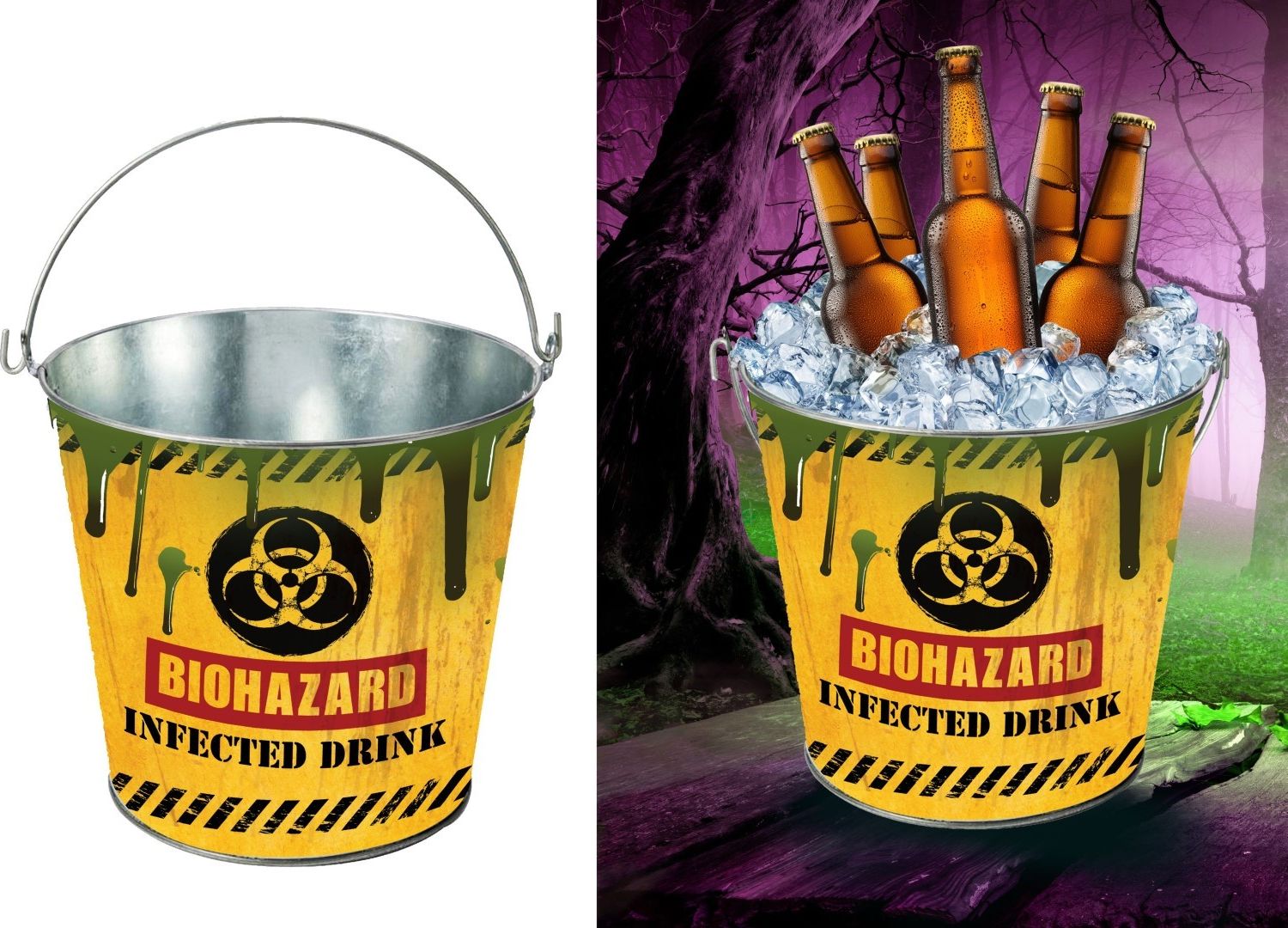 Zombie Biohazard Drank Koeler Emmer