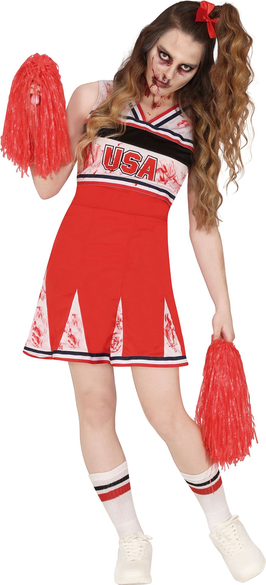 Zombie Cheerleader Jurkje Meisjes 14-16 Jaar Rood