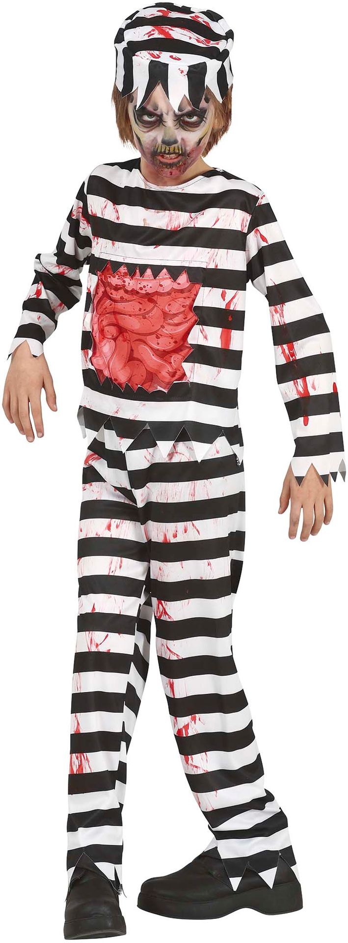 Zombie gevangenis kostuum kind