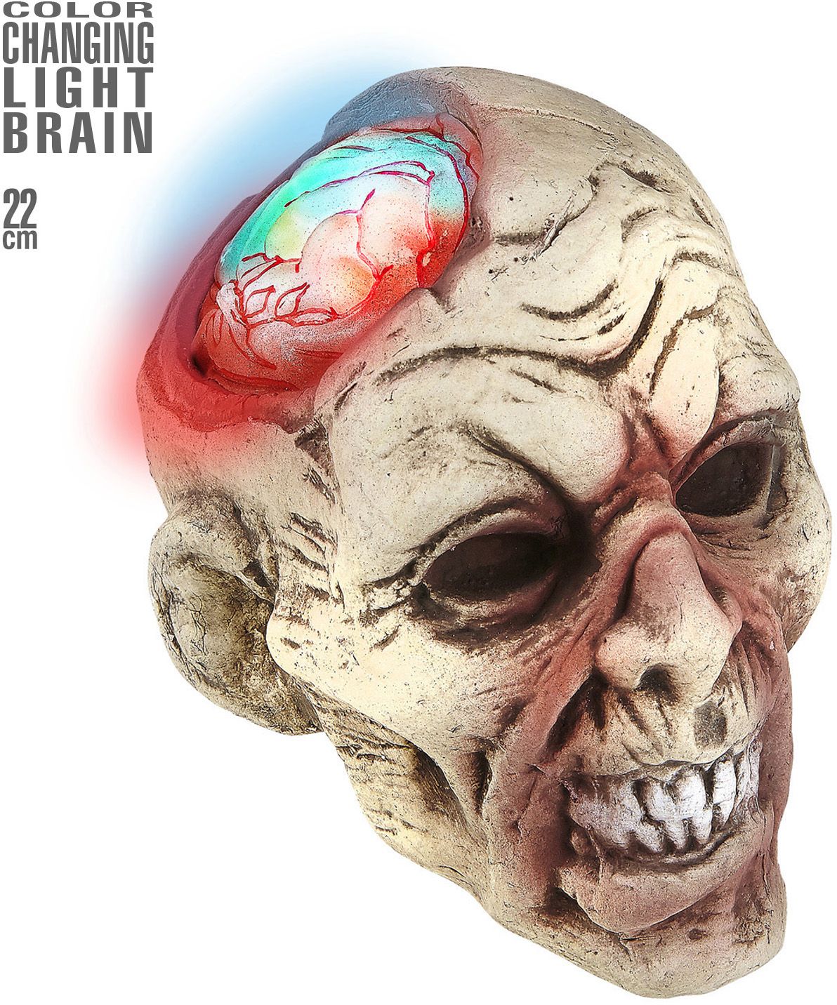 Zombie Hoofd met Verlichting