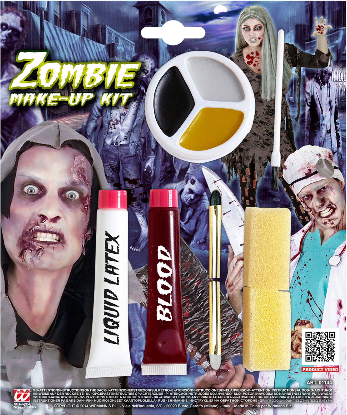 Zombie make-up kit