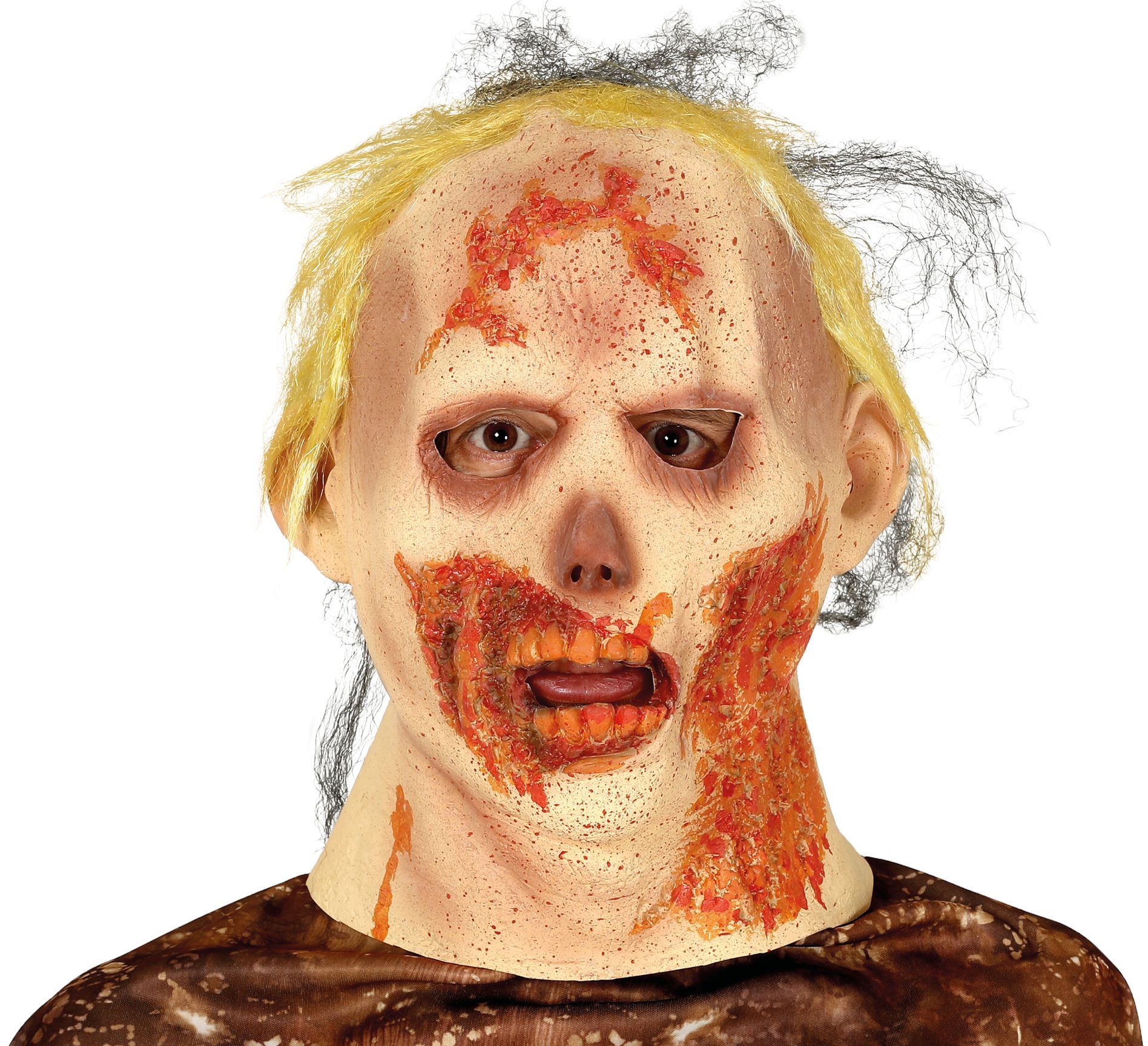 Zombie Masker met Blond Haar